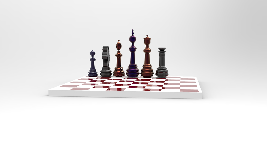 Complete 3D model of the chess available for 3D printing 3D Print 411967