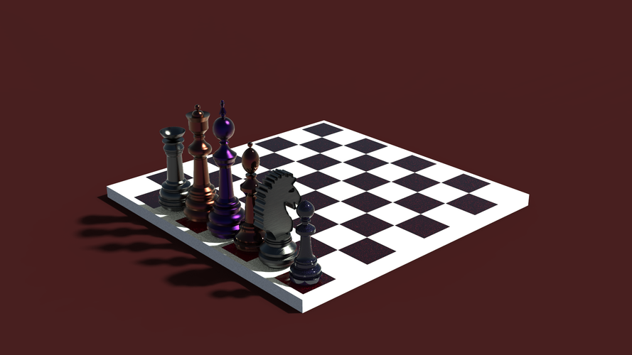 Complete 3D model of the chess available for 3D printing 3D Print 411969
