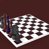 Small Complete 3D model of the chess available for 3D printing 3D Printing 411971