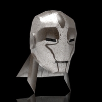3D iron man helmet design available in stl and fbx formats - Thumbnail 1