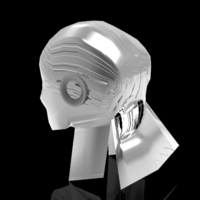 3D iron man helmet design available in stl and fbx formats - Thumbnail 6