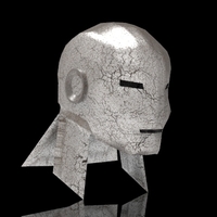 3D iron man helmet design available in stl and fbx formats - Thumbnail 7