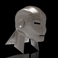 3D iron man helmet design available in stl and fbx formats - Thumbnail 8