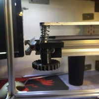 Small Hotbed fixing to 2020 profile and leveling nut. 3D Printing 411983