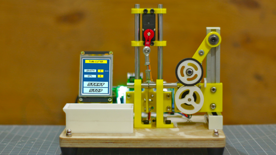 DIY Arduino based Heat shrink Tube cutting Machine