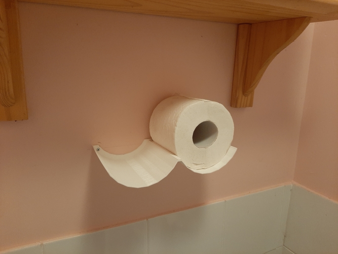 Toilet Roll Face Holder Storage 3D Print 412025
