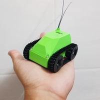 Small Mini tank robot v1 3D Printing 412089