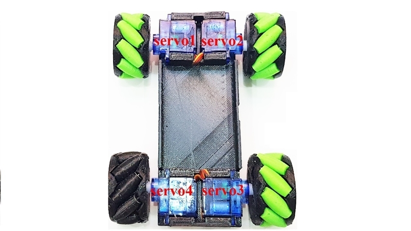 Mecanum robot car - omni wheels