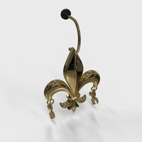 fleur de lis earring - Thumbnail 9