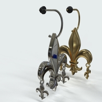 fleur de lis earring - Thumbnail 23