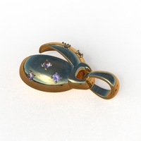 ladybug abstract pendant - Thumbnail 3