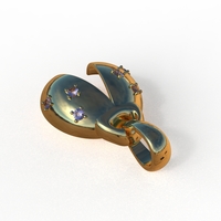 ladybug abstract pendant - Thumbnail 4