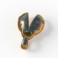 ladybug abstract pendant - Thumbnail 5