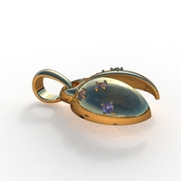 ladybug abstract pendant - Thumbnail 7