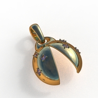 ladybug abstract pendant - Thumbnail 8