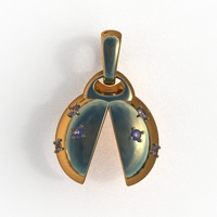 ladybug abstract pendant - Thumbnail 11