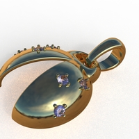 ladybug abstract pendant - Thumbnail 16