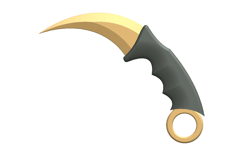 Knife Karambit CSGO/ Couteau Karambit CSGO 3D Print 412520