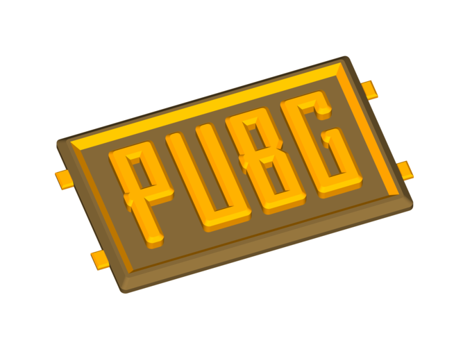 PUBG LOGO 3D 3D Print 412522