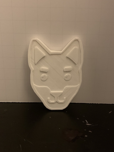 Rottweiler Dog Face 3D Print 412616