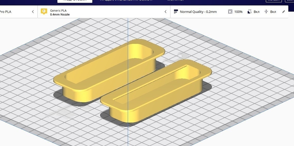 Sliding door handle. 3D Print 412665