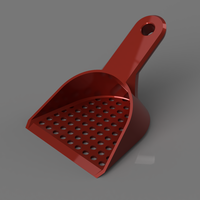 Small Cat litter scoop - easy to print 3D Printing 412709