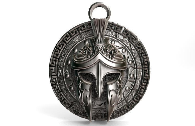 Spartan pendant 8 3D Print 412765