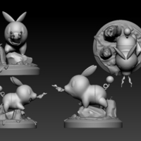Pokemon tepig 3D model - Thumbnail 1