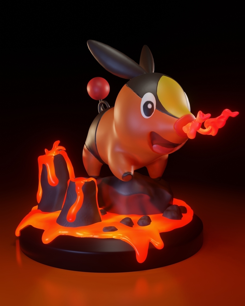 Pokemon tepig 3D model