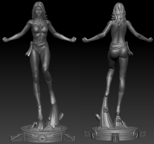 Captain Marvel 6th Scale Figurine/Statue (Main) 3D Print 412812