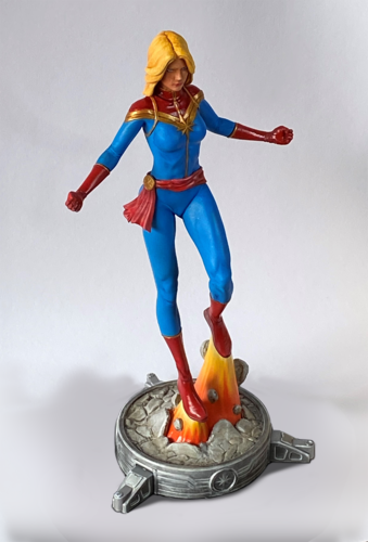 Captain Marvel 6th Scale Figurine/Statue Main Base 3D Print 412820