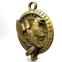 Viking crow pendant 2 - Thumbnail 2
