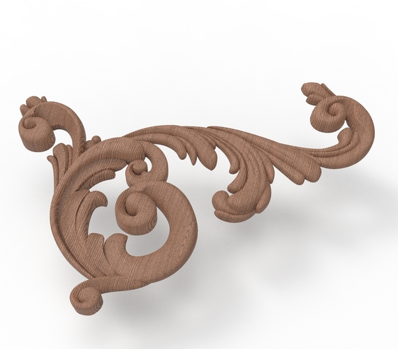 ornament leaves (leg) 3D Print 413047