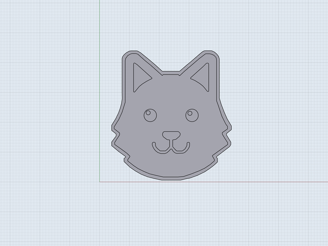 Husky Happy Dog Face 3D Print 413086