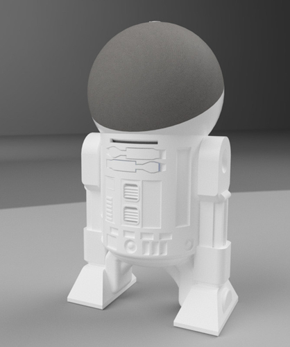 R2D2 Style Echo 4th Gen Stand 3D Print 413158