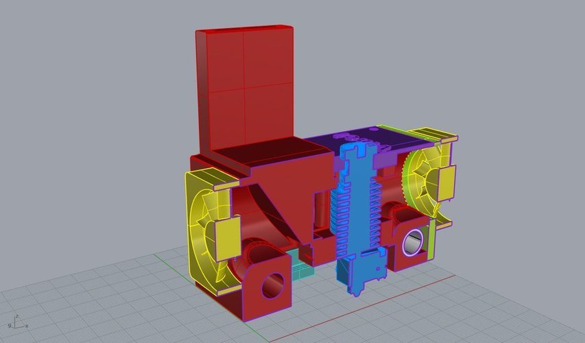 Double Fan E3D/MK8  XYZ Da Vinci 1.0 3D Print 41340