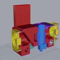 Double Fan E3D/MK8  XYZ Da Vinci 1.0 - Thumbnail 5