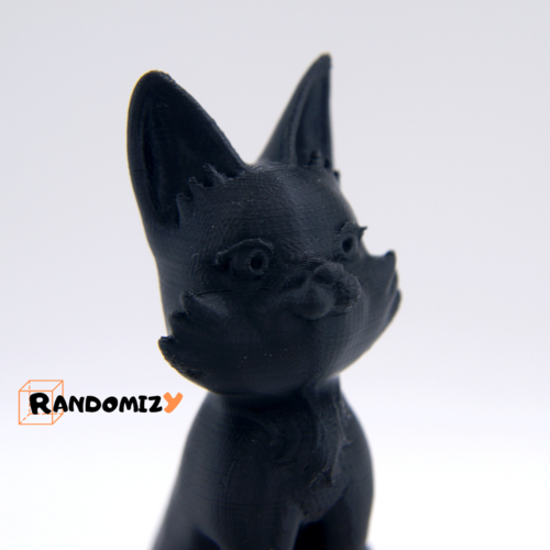 Black Cat on a Pumpkin 3D Print 413404