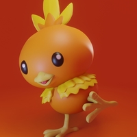 Small Pokemon torchic  3D Printing 413412