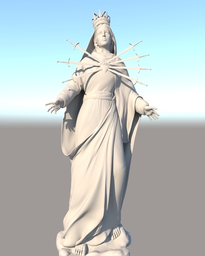 Our Lady of Sorrows 3D Print 413459