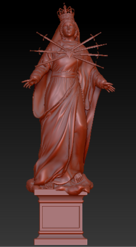 Our Lady of Sorrows 3D Print 413460