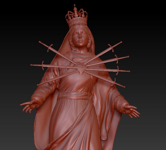 Our Lady of Sorrows 3D Print 413466