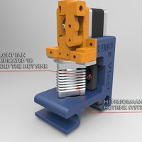 XYZ DA VINCI DOUBLE FAN CARRIAGE. - Thumbnail 5