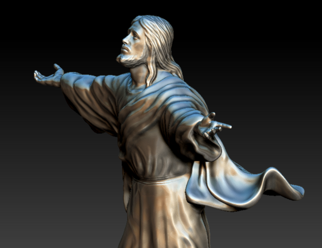 Jesus go to heaven statue 3D model 3D Print 413481