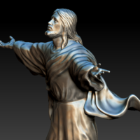 Small Jesus go to heaven statue 3D model 3D Printing 413481