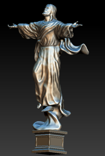 Jesus go to heaven statue 3D model 3D Print 413482