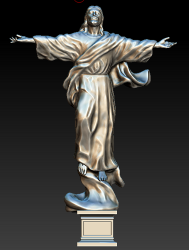Jesus go to heaven statue 3D model 3D Print 413483