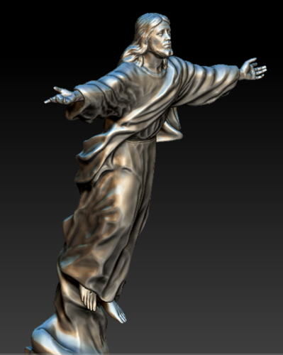 Jesus go to heaven statue 3D model 3D Print 413484