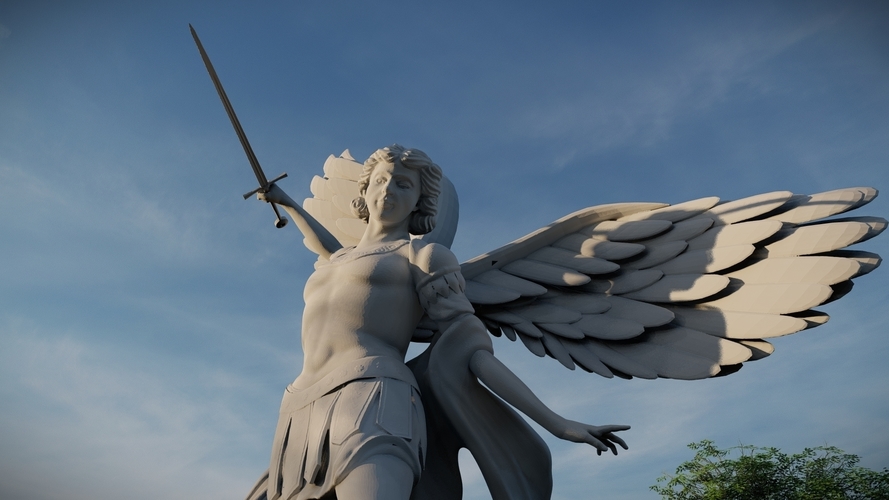 Saint Michael Statue 3D model 3D Print 413488