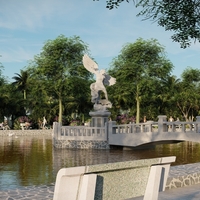 Saint Michael Statue 3D model - Thumbnail 6